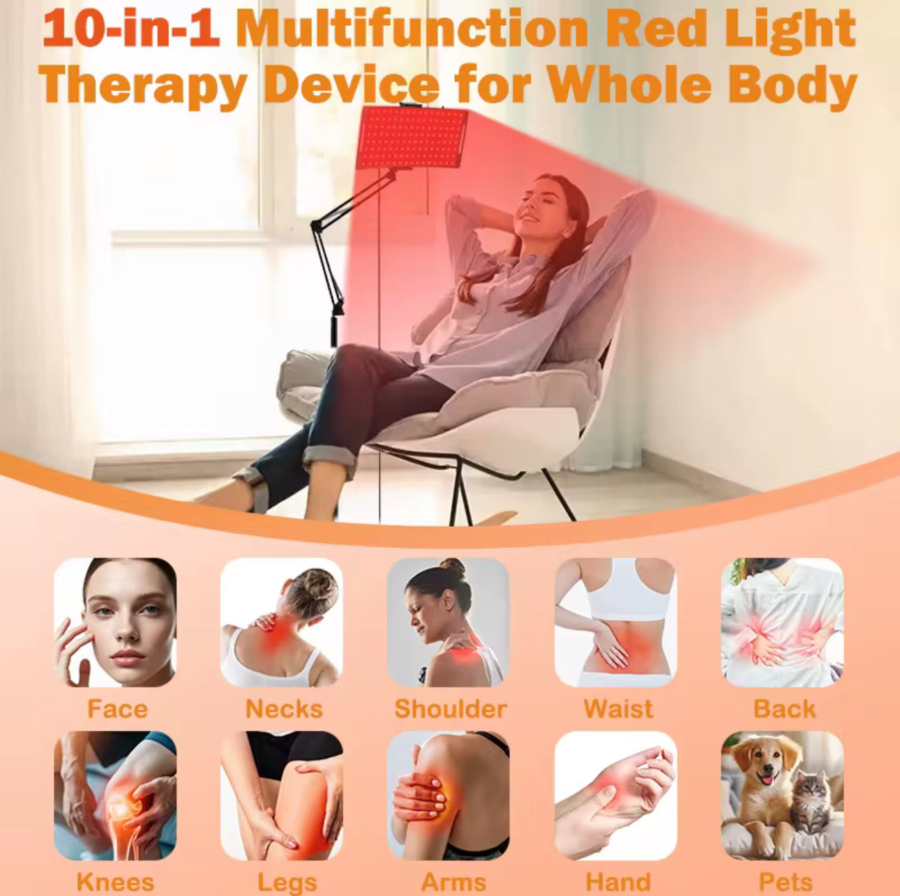 LED Therapy Panel - Professional Red & Near-Infrared Skin System
