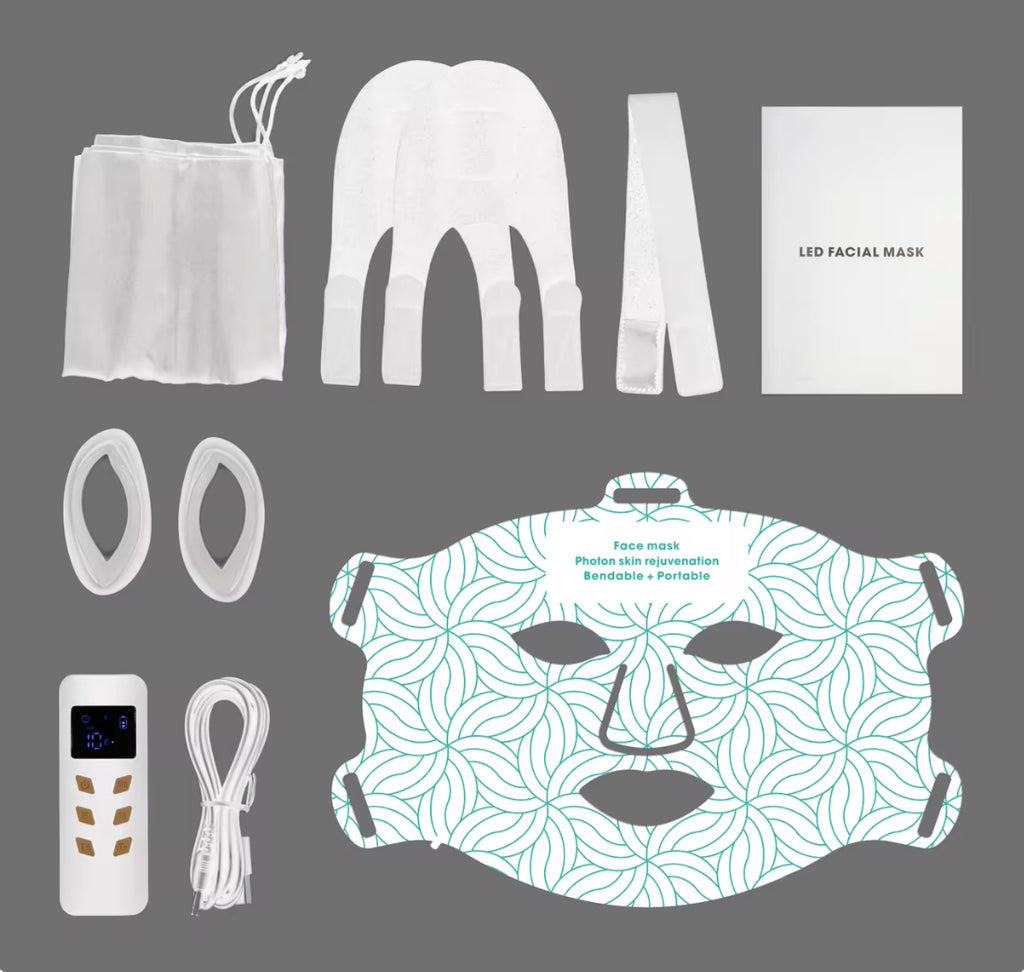 AuraFlex LED Light Therapy Mask – Lightweight Skin Renewal System